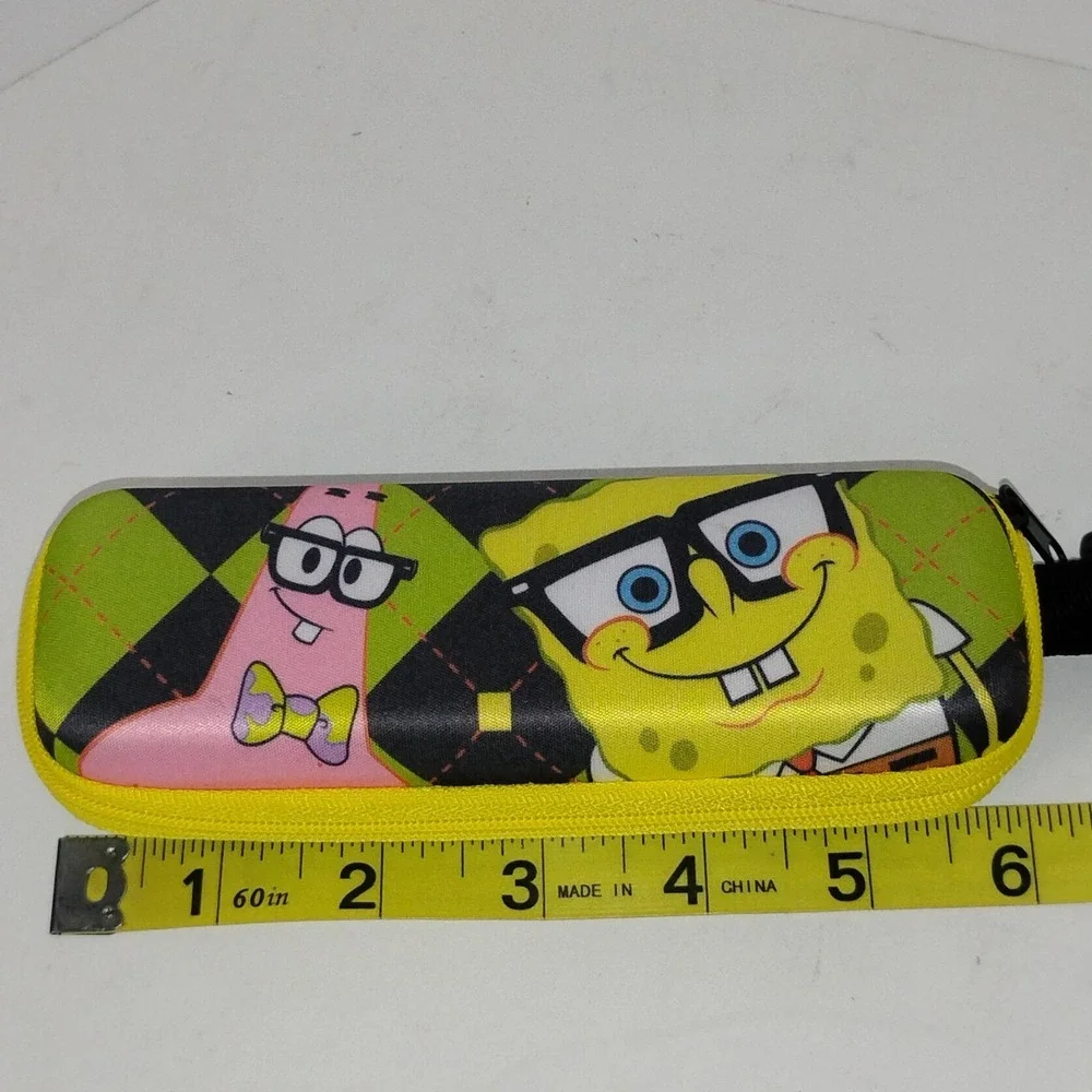 NEW - Kids Nickelodeon Spongebob Squarepants Eyeglasses Sunglasses Case W/‎ Clip